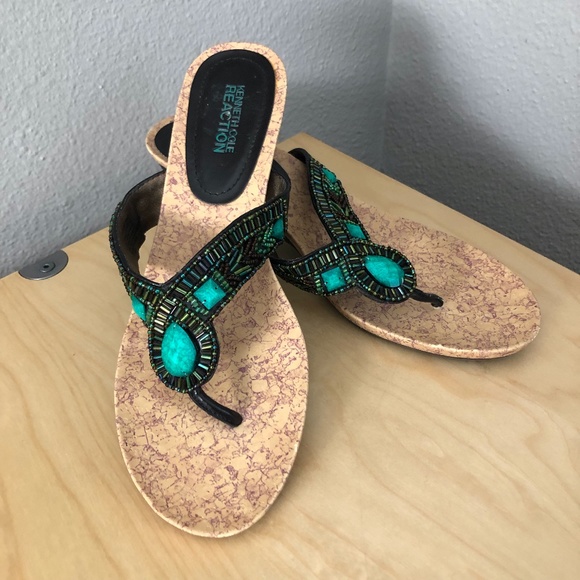 Kenneth Cole Reaction Wedge Sandals - Picture 2 of 16